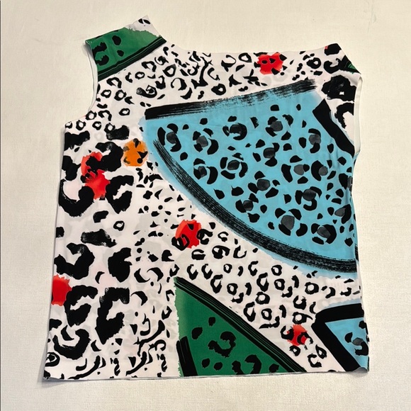 Norma Kamali Drop Shoulder Top Leopard - Picture 2 of 5